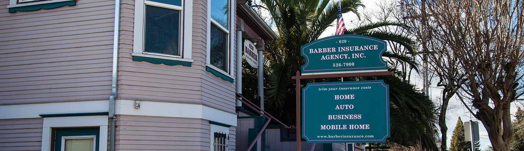 Signage at Barber Insurance